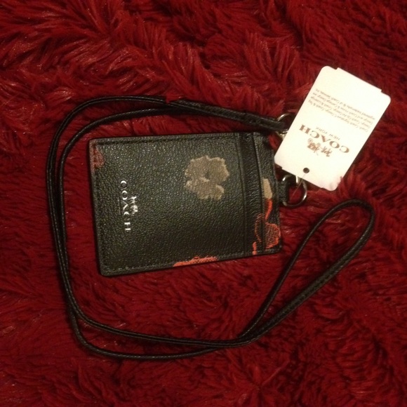 Coach floral ID holder