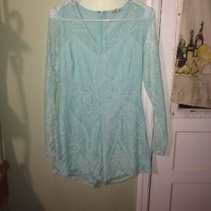 Charlotte Russe - Baby Blue Romper