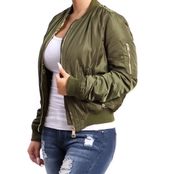 Jackets & Blazers - Olive Bomber jacket