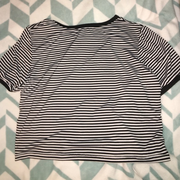 Black & White Striped Alien Shirt - Picture 2 of 2