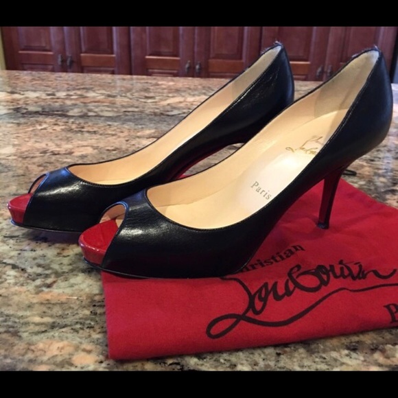 Authentic Christian Louboutin peep toes
