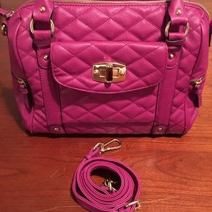 Merona Fushia Quilted Handbag