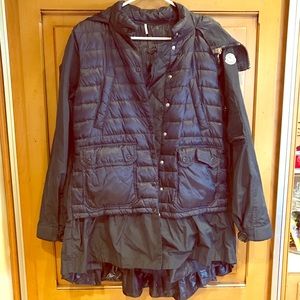 MONCLER- navy windbreaker with insulation