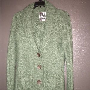 Olive green cardigan