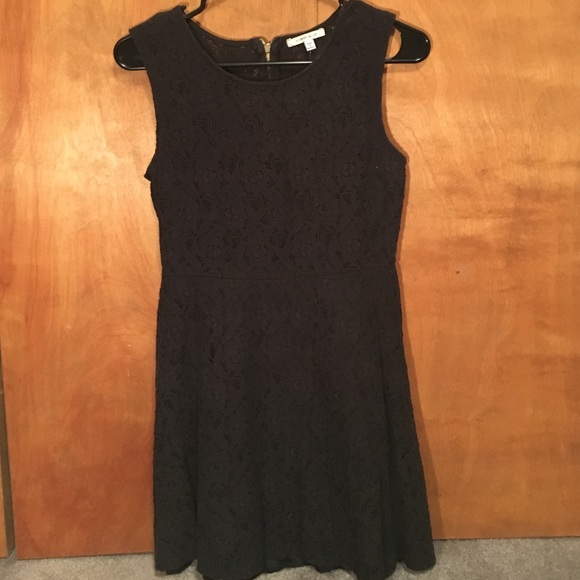 Amber blue black lace dress