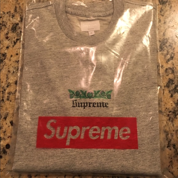 Grey Supreme Sweatshirt