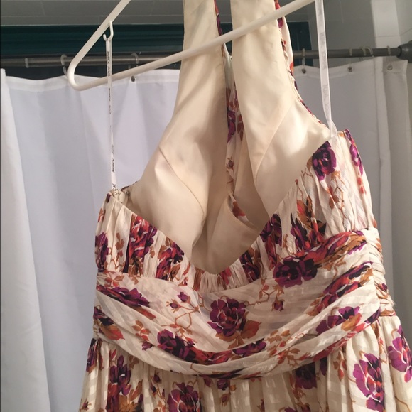 *SOLD* Vintage Betsy Johnson floral halter dress - Picture 4 of 7