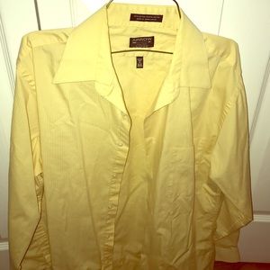 Men's arrow dress shirt medium yellow