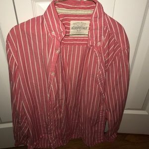 Men's Aeropostale dress shirt small salmon