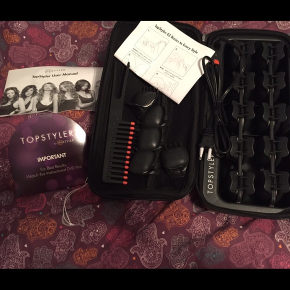 New never used heated ceramic curling clips