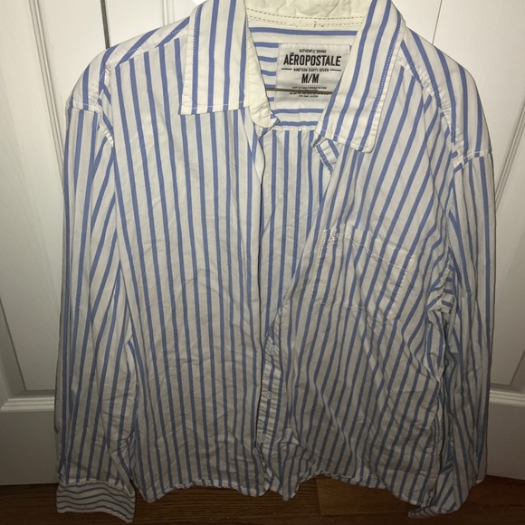 Men's white medium Aeropostale dress shirt