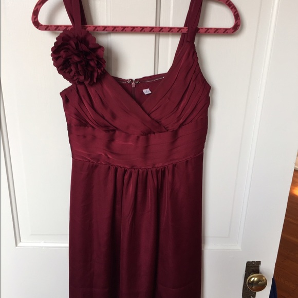 Maroon Formal Mini Dress