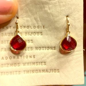 Anthropology red dollop drops of big SALE