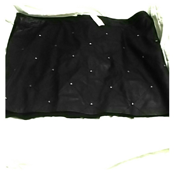 Studded black skirt