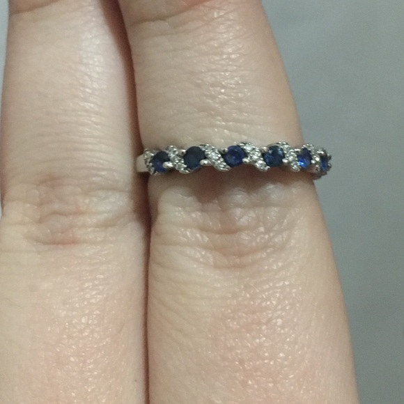 Levian sapphire and diamond ring