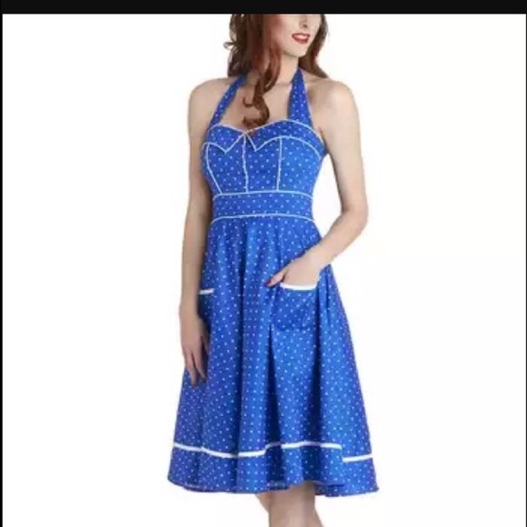 Modcloth blueberry buckle dress
