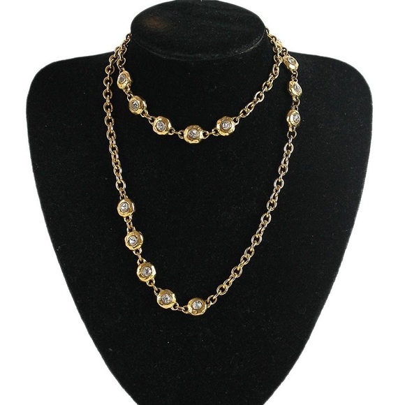 Chanel Metal Rhinestone Necklace - Picture 4 of 4