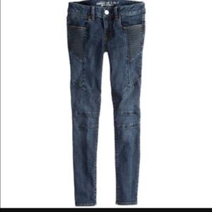 American Eagle Super Stretch Moto Jeggings