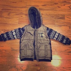 Fleece lined puffer