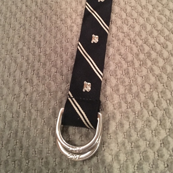 Polo Ralph Lauren Blue/Silver strap belt with dog