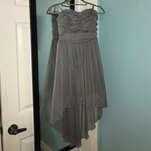 Grey high low dress