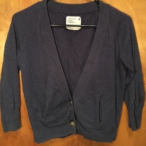 Dark blue American eagle cardigan