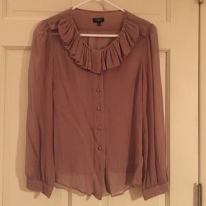 Talbots Petites Sheer Top