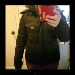Adidas down black jacket. Size M
