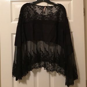 Free People Tops - Free People Lace Bell Sleeve Blouse Free People Tops - Free People Lace Bell Sleeve Blouse