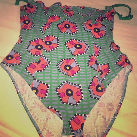 American Apparel Geometric Bodysuit