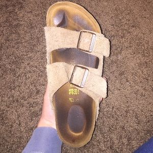 Brown Birkenstock sandals