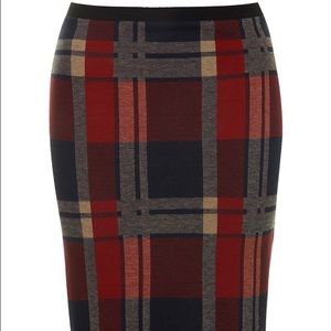 Topshop plaid skirt