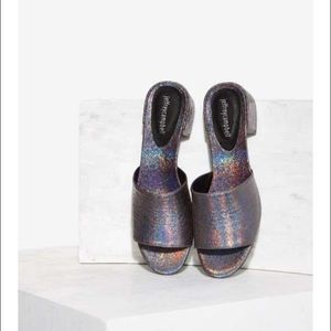New Jeffrey Campbell Beaton Pewter Metallic sz 8