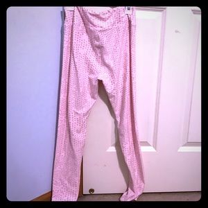 Lula Roe pink and grey leggings !