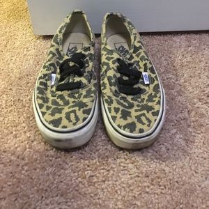 Leopard print vans
