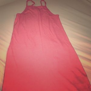 Coral H&M bodycon dress