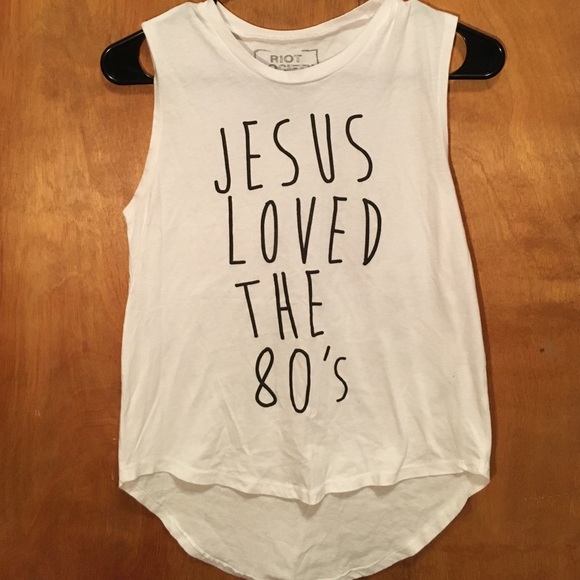 Riot society "Jesus Loved the 80's" tank