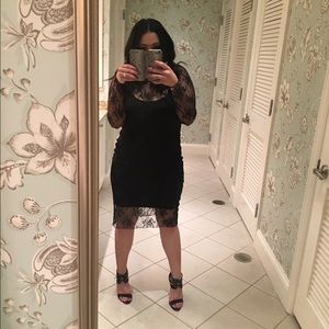 Forever 21 Lace Overlay Dress