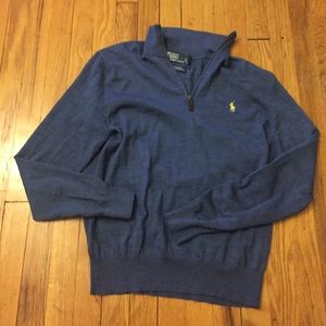 Wool quarter zip