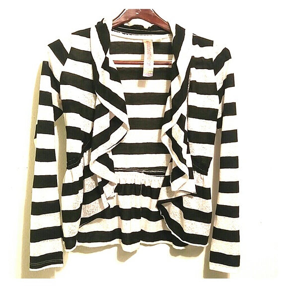 Fresh Brewed Black and White Lightweight Sweater M