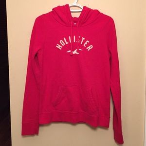 Red pullover hoodie