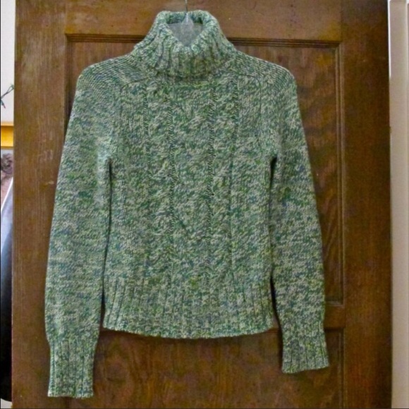 Express cable knit sweater.
