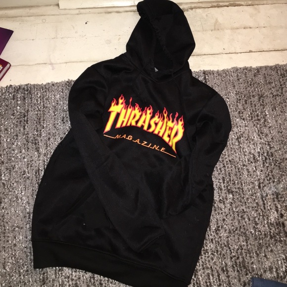 black thrasher hoodie