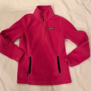 Vineyard Vines pink fleece pullover XS