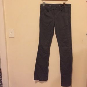Gap dark gray skinny boot style twill pant