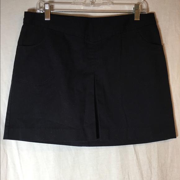 Banana Republic navy blue cotton skirt