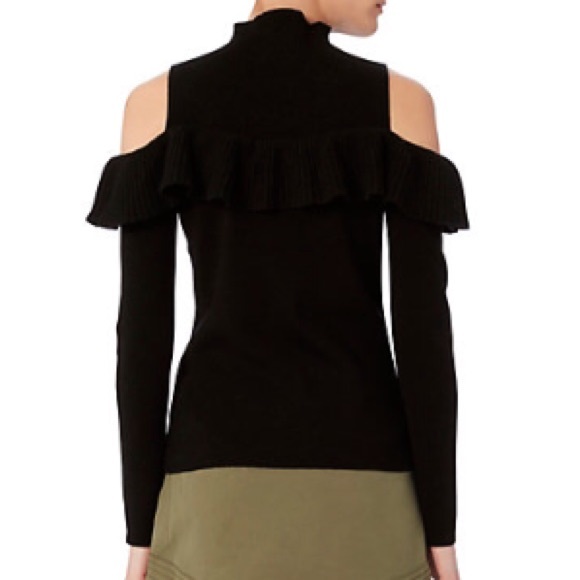 Intermix Kendall Cold Shoulder Ruffle Sweater - Picture 3 of 4