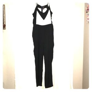 Black and White pants romper