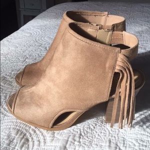 Fringe booties