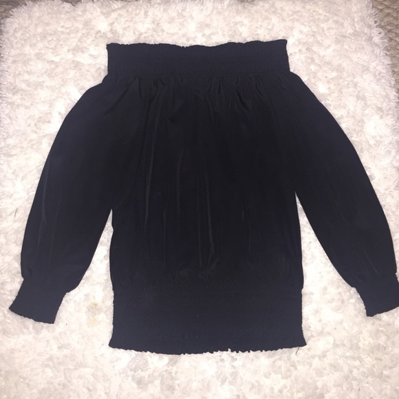Black MK off shoulder shirt